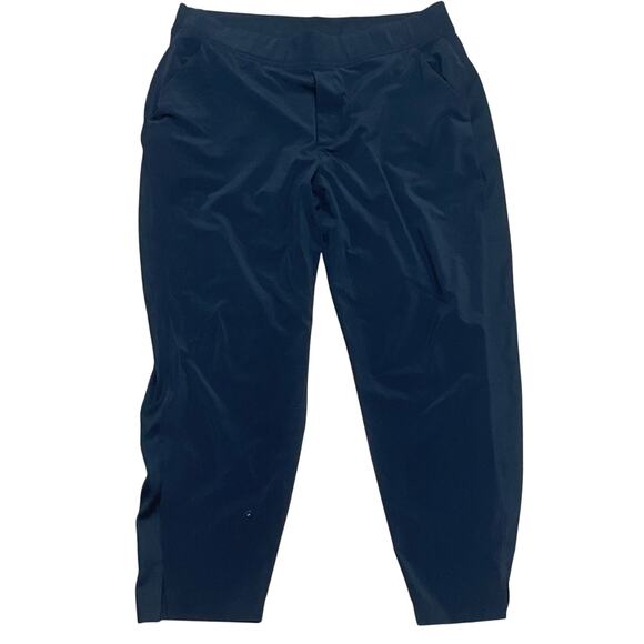 Athleta Pull On Lightweight Brooklyn Ankle Pant Black Packable Travel Women's 16 - Picture 1 of 6